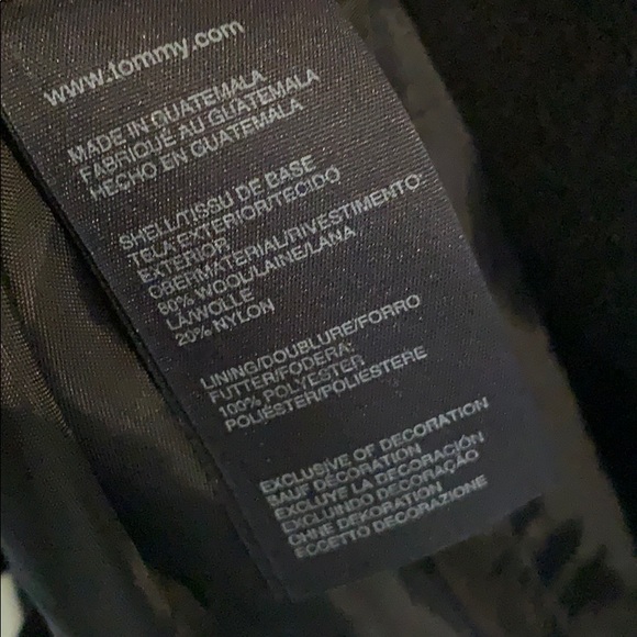 Tommy Hilfiger black peacoat - Picture 8 of 8